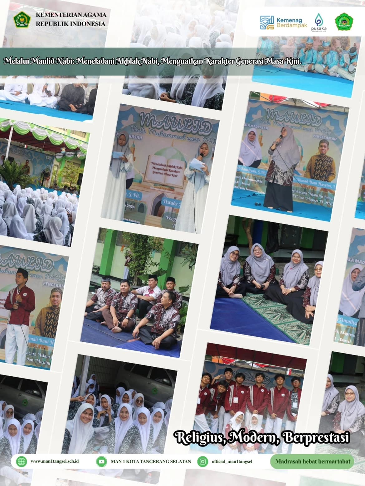 Peringatan Maulid Nabi di MAN 1 Tangsel Tanamkan Teladan Rasulullah